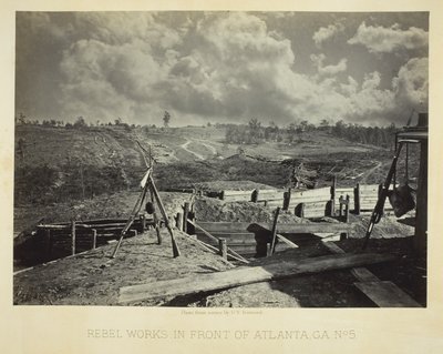 Atlanta, GA Önünde Asi Çalışmaları, No. 5 by George N. Barnard