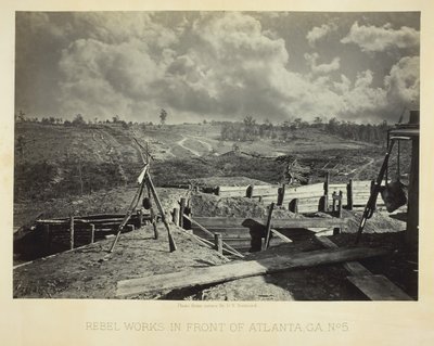 Atlanta Önünde Asi İşleri, GA, No. 5, 1864. by George N. Barnard