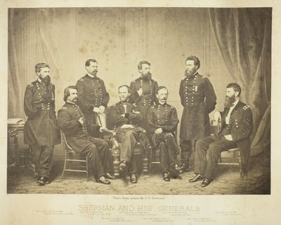 Sherman ve Generalleri, 1865. by George N. Barnard