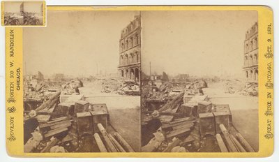 1871, 1871 Chicago Yangınından sonra Dearborn Caddesi