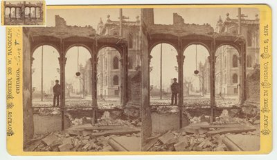 1871, 1871 Chicago Yangınından sonra Clark Caddesi