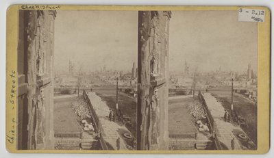 1871 Chicago Yangınından sonra Clark Caddesi