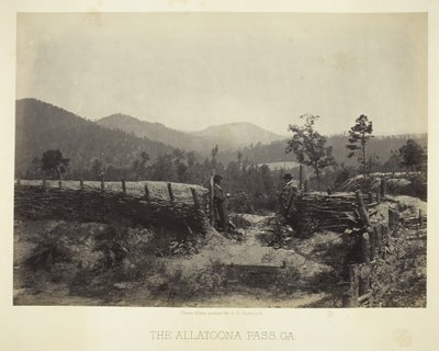 Allatoona Geçidi, GA, 1866. by George N. Barnard