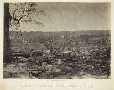 Peach Tree Creek Savaş Alanı, Ga. by George N. Barnard