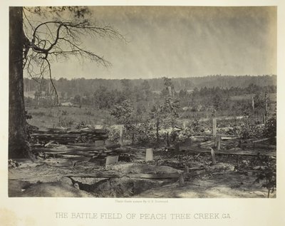 Peach Tree Creek Savaş Alanı, Ga., 186466. by George N. Barnard