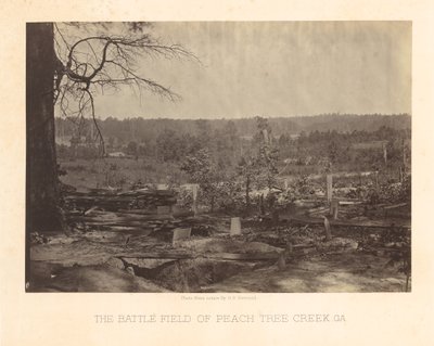 Peach Tree Creek Savaş Alanı, Georgia by George N. Barnard