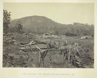 Kenesaw Dağı Önü, GA, 1866. by George N. Barnard