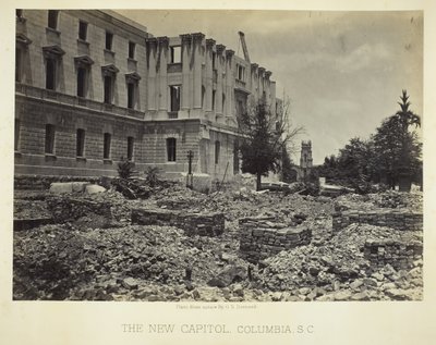 New Capitol, Columbia, SC, 1865. by George N. Barnard