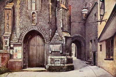 St John Maddermarket Church Alley (renkli taş) by George Parsons Norman