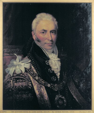 Sir Matthew Wood, Belediye Başkanı 1815-1817 by George Patten