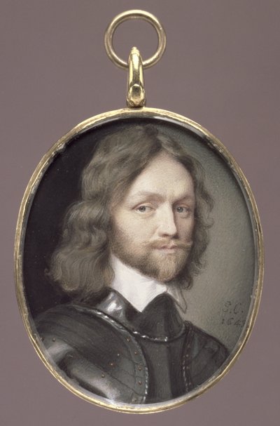General Henry Ireton (1611-51) Parlamenter Genel ve İrlanda Lord Yardımcısı (kart üzerinde parşömen üzerinde wc) by George Perfect Harding