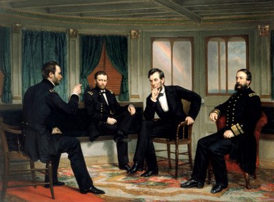 Barışçılar, pub. 1868 (renkli taş) by George Peter Alexander (after) Healy