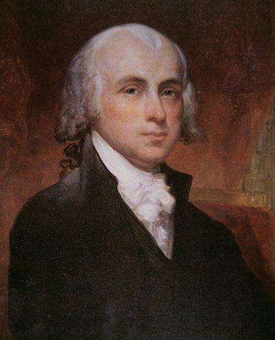 James Madison (1751-1836) (renkli taş) by George Peter Alexander Healy