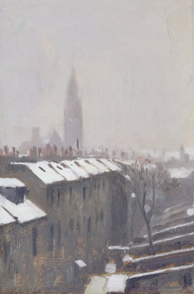 Snow altında Duke Caddesi, Edinburgh, 1870 by George Reid