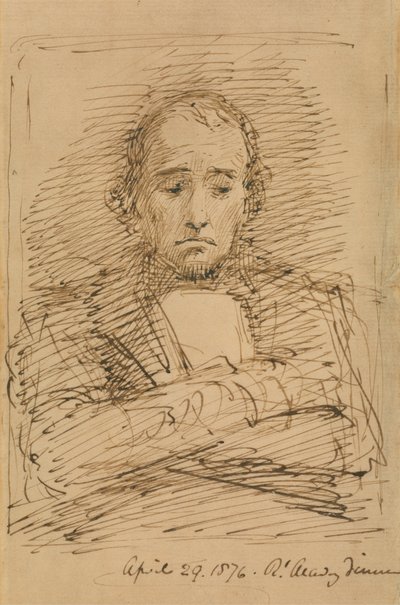 Benjamin Disraeli, Kraliyet Akademisi Yemeğinde Eskiz by George Richmond