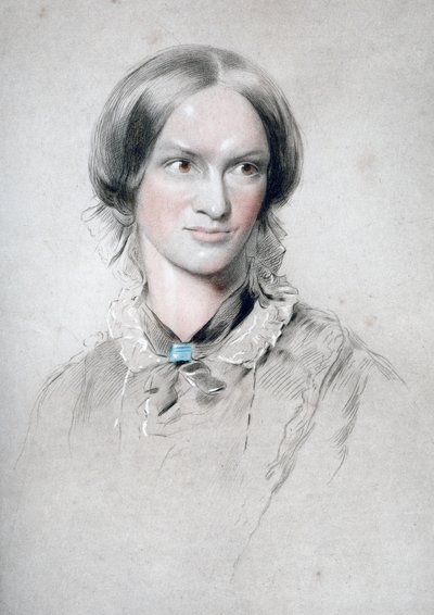Charlotte Bronte, İngiliz romancı, 1850. by George Richmond