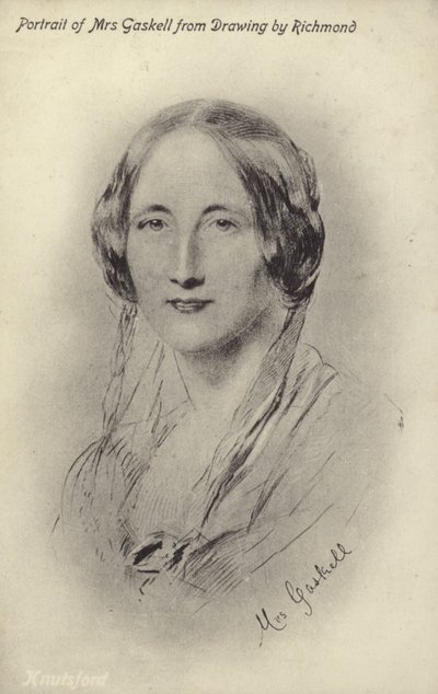 Bayan Gaskell (1810-1865), İngiliz romancı ve kısa öykü yazarı by George Richmond