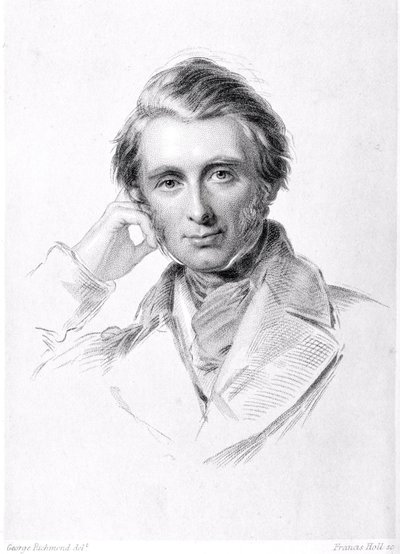 Francis Holl (1815-84) tarafından oyulmuş John Ruskin (1819-1900) portresi by George Richmond