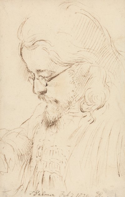 Samuel Palmer'ın Portresi, Baş ve Omuzlar by George Richmond