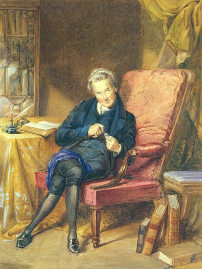 William Wilberforce'un Portresi (1759-1833) 1833 (kağıt üzerine sulu boya) by George Richmond