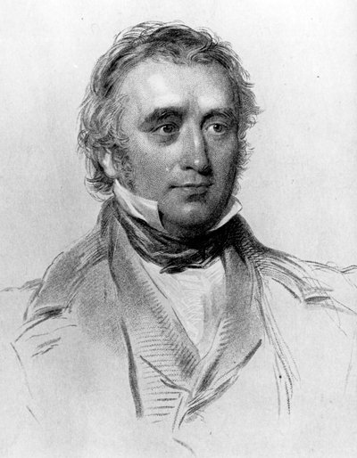 Thomas Babington Macaulay, at the age of 49. engraved by William Holl, c.1850s  by George Richmond