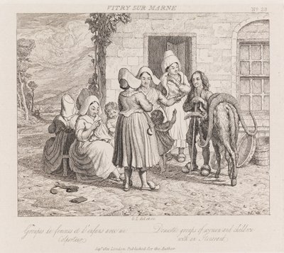 Gezici, Vitry Sur Marne, c.1821 (gravür) by George Robert Lewis
