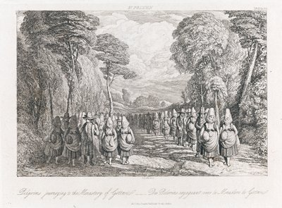 St. Polten - Hacılar, c.1821 (gravür) by George Robert Lewis