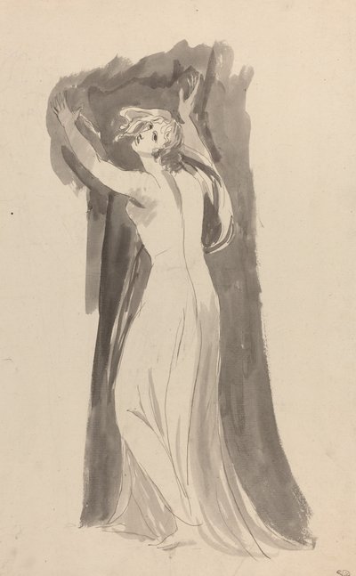 "The Tempest" İçin Miranda Üzerine Bir Araştırma by George Romney