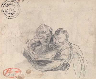 Kitap Okuyan Çift by George Romney