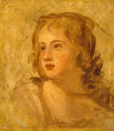 Bir Kadının Başı, c.1782-86 by George Romney