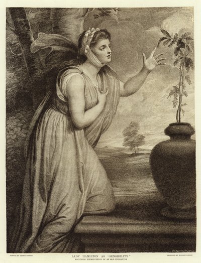 Duyarlılık olarak Leydi Hamilton by George Romney