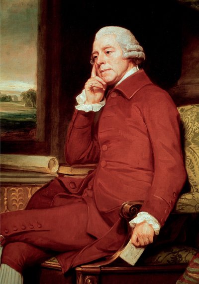 John Stanley portresi (1712-1786) İngiliz besteci Detay. George Romney (1734-1802) tarafından yapılan resim Londra Ulusal Portre Galerisi by George Romney