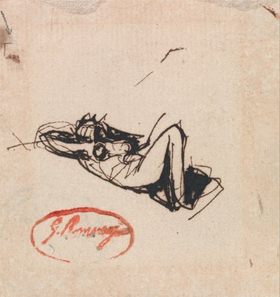 Uzanmış Figür by George Romney