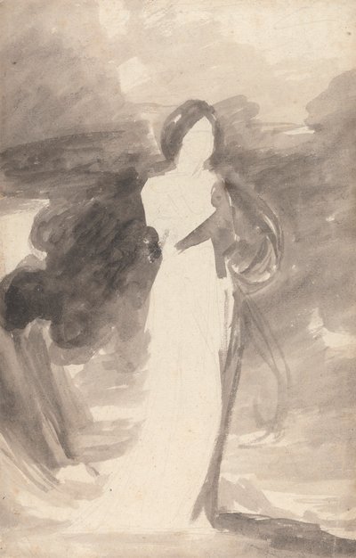 Bir Leydi Ayakta Çalışması by George Romney