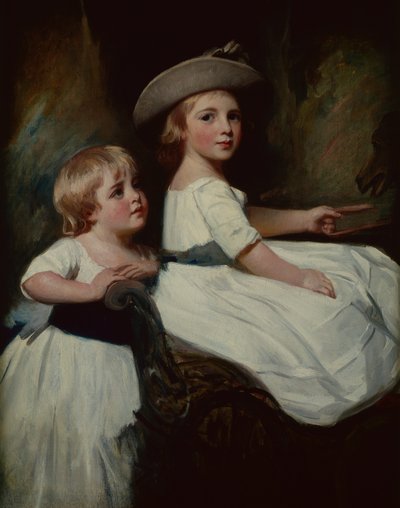 Stanhope Çocukları (tuval üzerine yağlı boya) by George Romney
