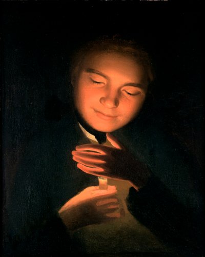 Sanatçılar kardeş James, bir mum tutuyor, 1761 by George Romney