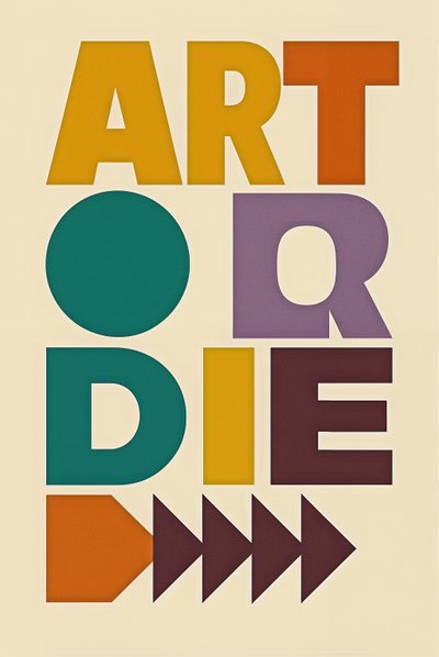 Art or Die-Neutrals, 2024 (tuval üzerine akrilik) by George Rosaly