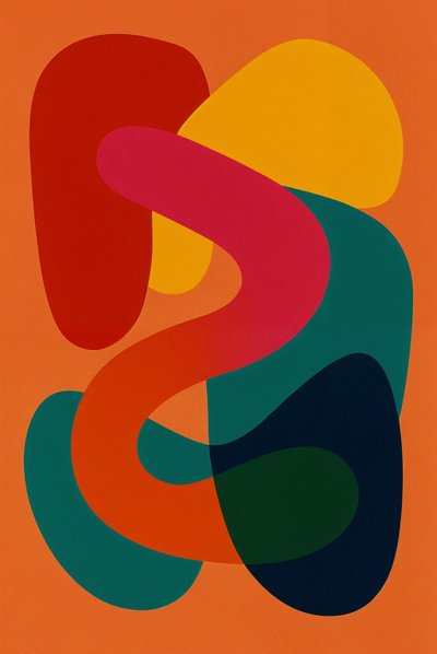 Kaostaki Denge, 2025 (tuval üzerine akrilik) by George Rosaly