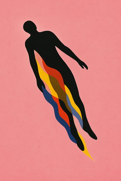 Breaking Through, 2025 (tuval üzerine akrilik) by George Rosaly