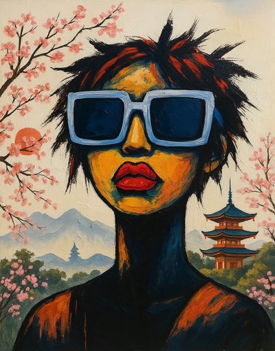 Echos of Truth, 2025 (tuval üzerine akrilik) by George Rosaly