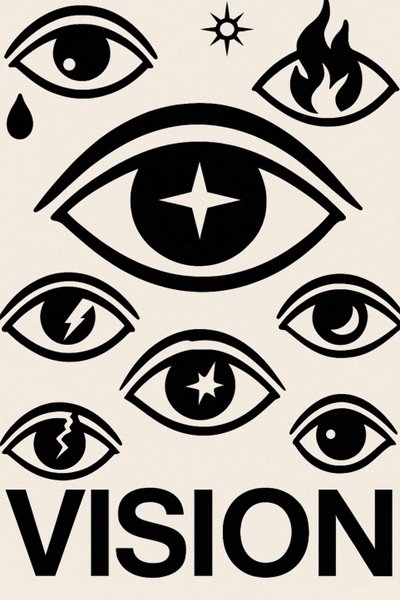 Yarının Gözleri, 2025 (tuval üzerine akrilik) by George Rosaly