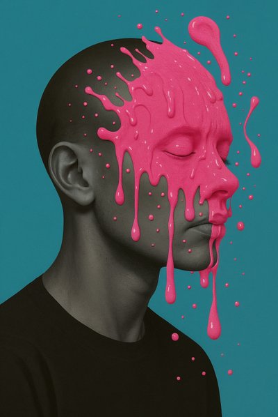 Glossed Over, 2025 (tuval üzerine akrilik) by George Rosaly