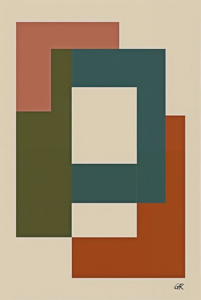 Layers of Voice, 2025 (tuval üzerine akrilik) by George Rosaly