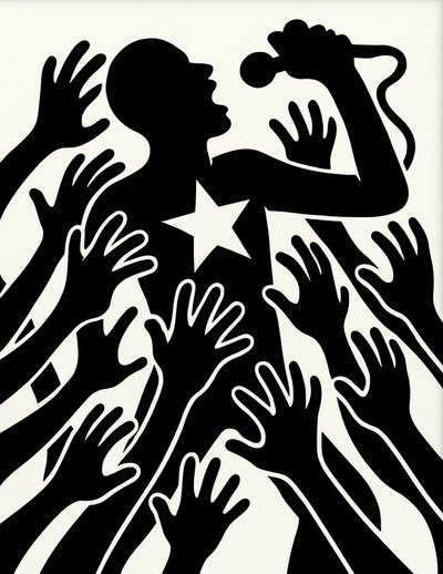 Rise Against the Pull, 2025 (tuval üzerine akrilik) by George Rosaly