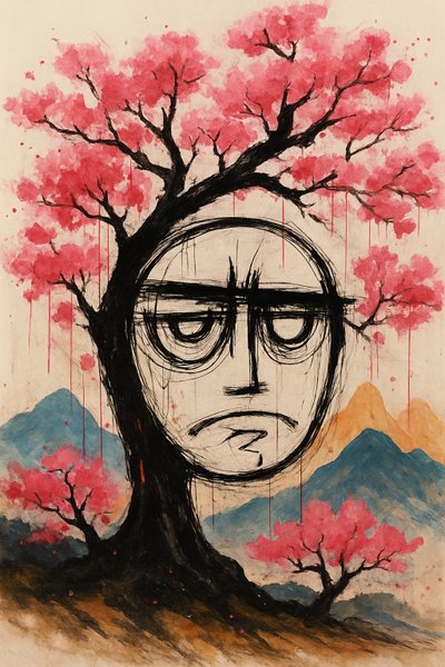 Roots of Renewal, 2025 (tuval üzerine akrilik) by George Rosaly