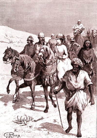 Kızıldeniz'e sefer. 1888 (gravür) by George Roux