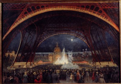 Georges Roux (19. yüzyıl) 1889 Güneş tarafından Eyfel Kulesi
