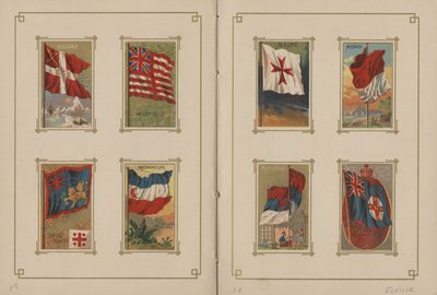 Tüm Ulusların ve Amerika Birleşik Devletleri Eyaletlerinin ve Bölgelerinin Bayrakları - Sayfa 19 ve 20, 1887 by George S. and Sons Harris