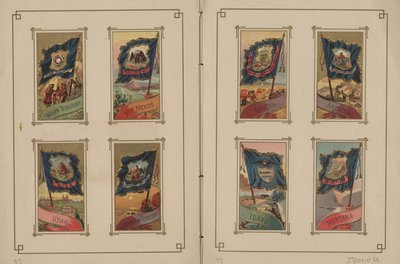 Tüm Milletler ve Amerika Birleşik Devletleri Bayrakları - Sayfa 39 ve 40, 1887 by George S. and Sons Harris