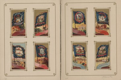 Tüm Milletlerin ve Amerika Birleşik Devletlerinin Bayrakları - Sayfa 33 ve 34, 1887 by George S. and Sons Harris